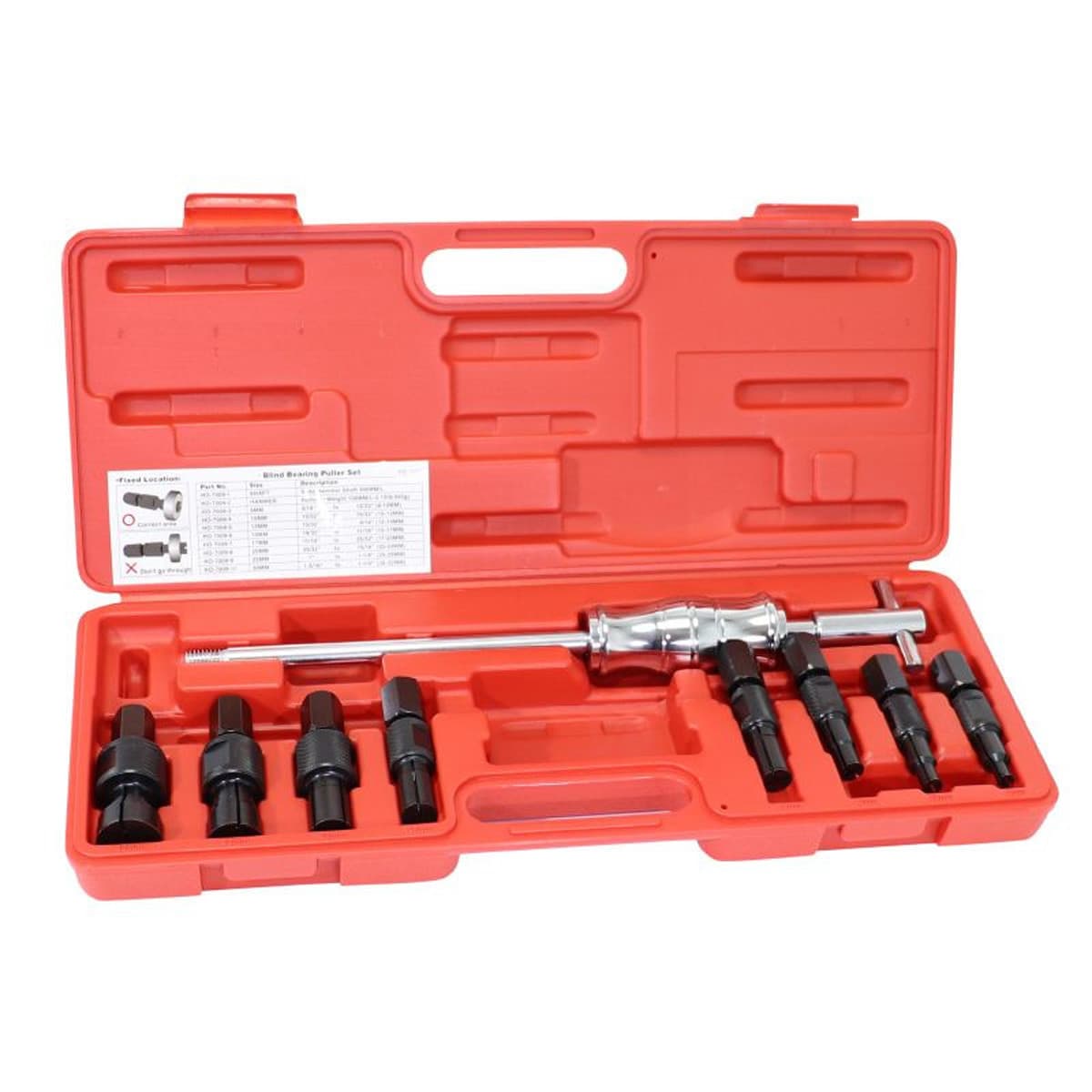 Adaptable - Coffret Arrache Roulement 8 Modèles - Acier