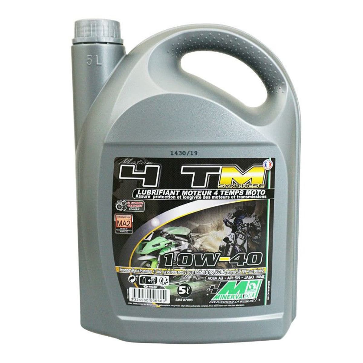 Minerva Oil - Huile Moteur 4t - 10w40 Tm Minerva Oil 5l