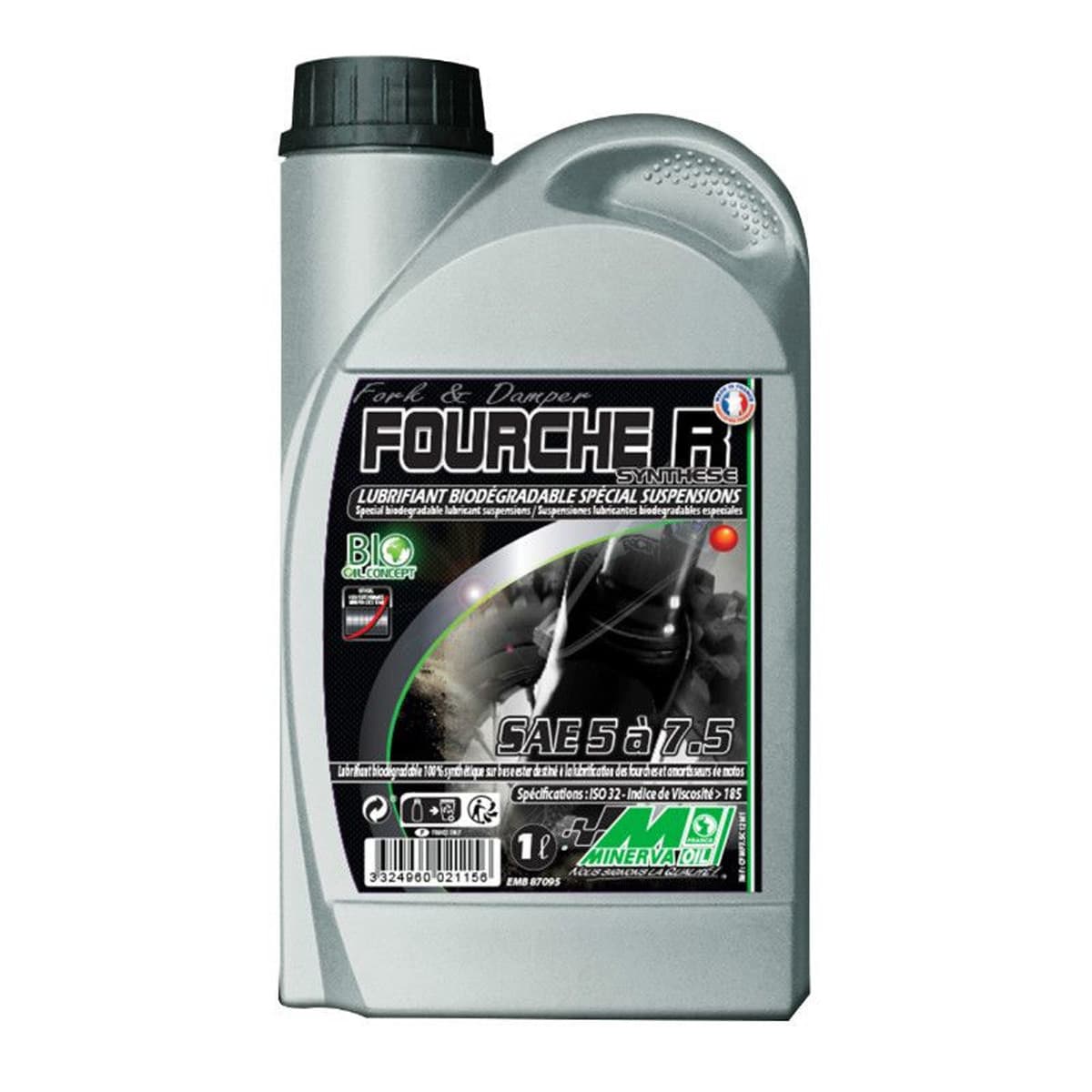 Minerva Oil - Huile De Fourche R - 5 /7.5w Minerva Oil Bio 1l