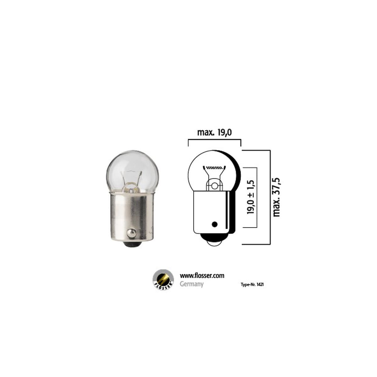 Flösser - Ampoule 12v 3w Ba15s - Blanc Flosser