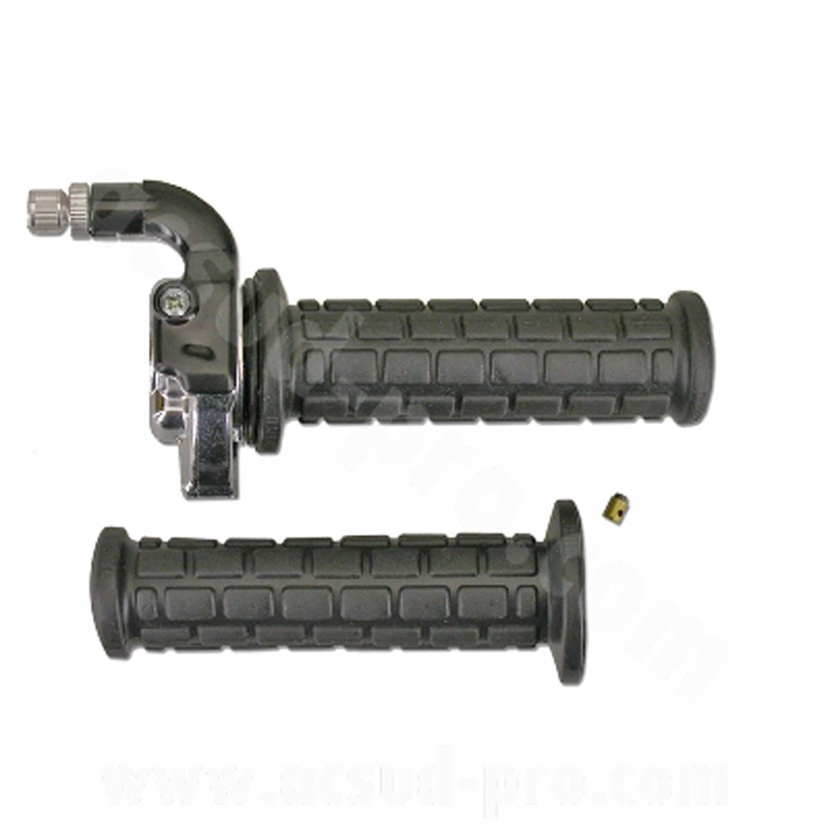 Adaptable - Poignée Gaz Tirage 90° - Targa M84 Métal Chromé / Noir
