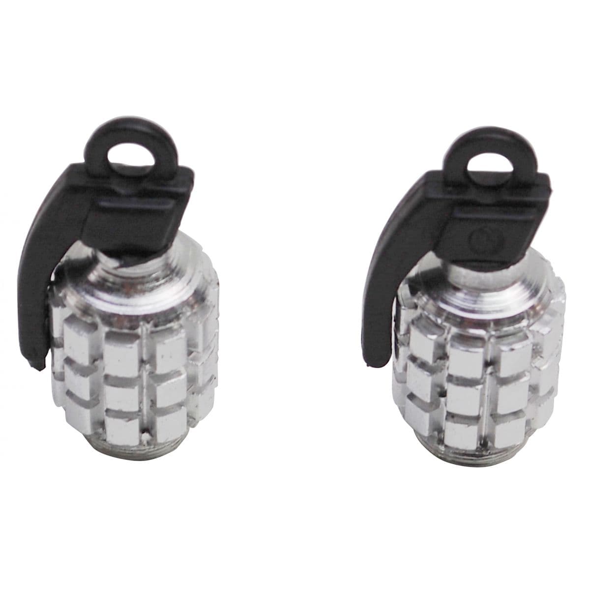 Adaptable - Bouchon De Valve Grenade - Argent