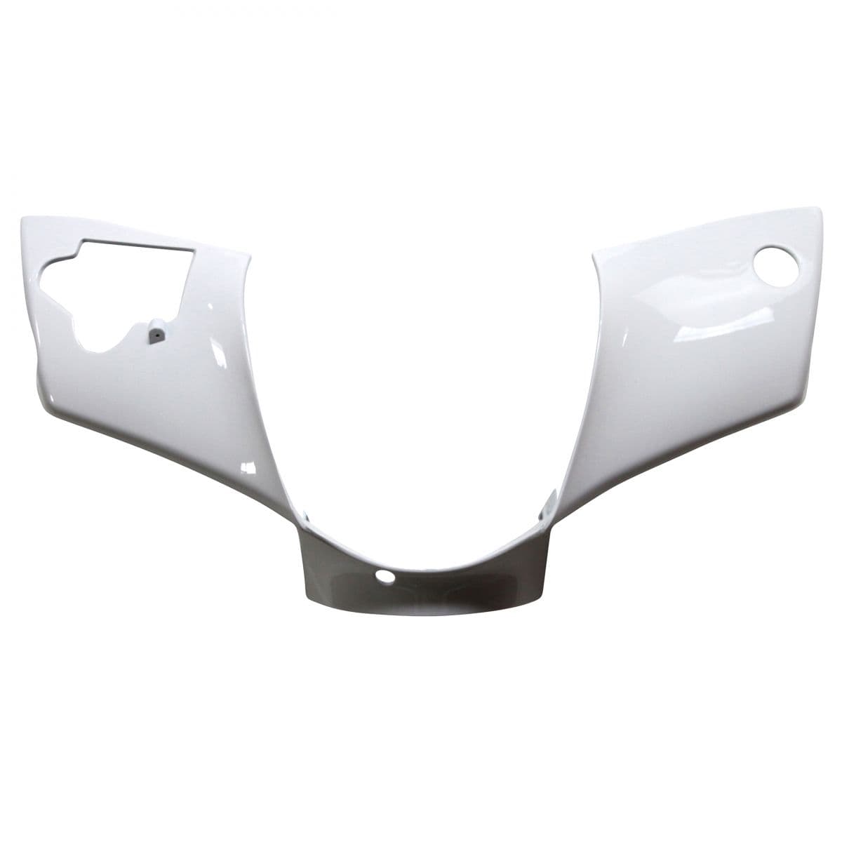 Adaptable - Couvre Guidon Piaggio Zip 2t / 4t - Blanc / Noir Brillant Blanc Brillant