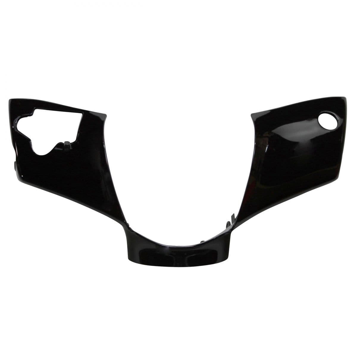 Adaptable - Couvre Guidon Piaggio Zip 2t / 4t - Blanc / Noir Brillant Noir Brillant