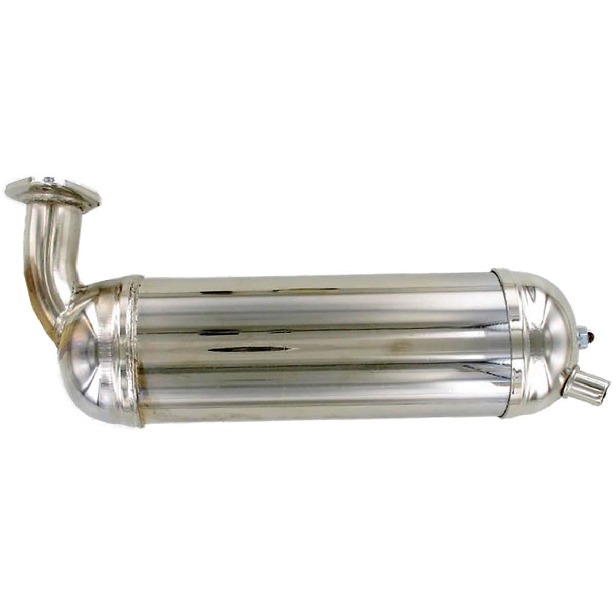 Adaptable - Pot Peugeot 103 Sp Mvl - Long Chromé Fixation À Bride