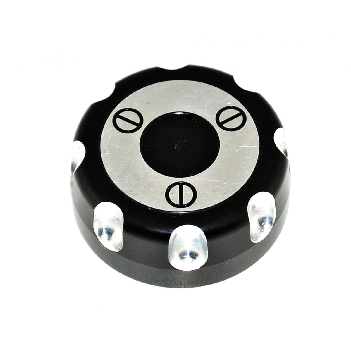 Adaptable - Bouchon Réservoir Essence Derbi Senda - Alu Noir Replay