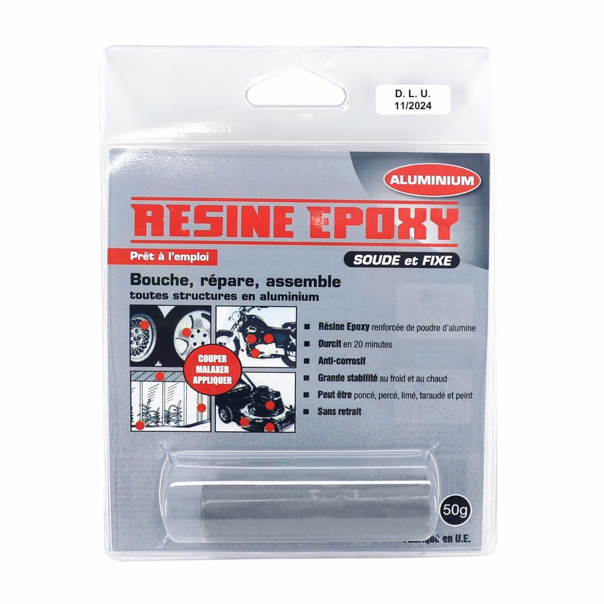 Pressol - Epoxy Alu - Résine Bicomposant 50gr - Pressol