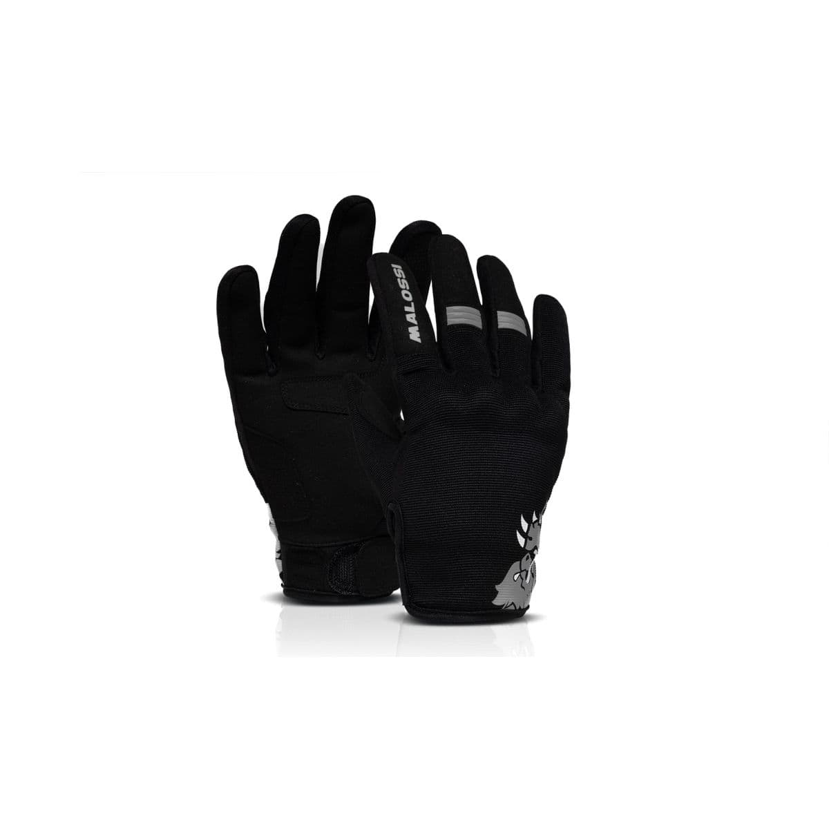 Malossi - Gants Moto - Malossi M-gloves Printemps / Été - Noir / Gris S