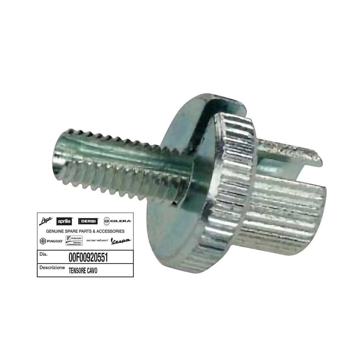 Piaggio - Barillet Tendeur De Câble Frein / Embrayage - 6 X 1.00 L 27mm