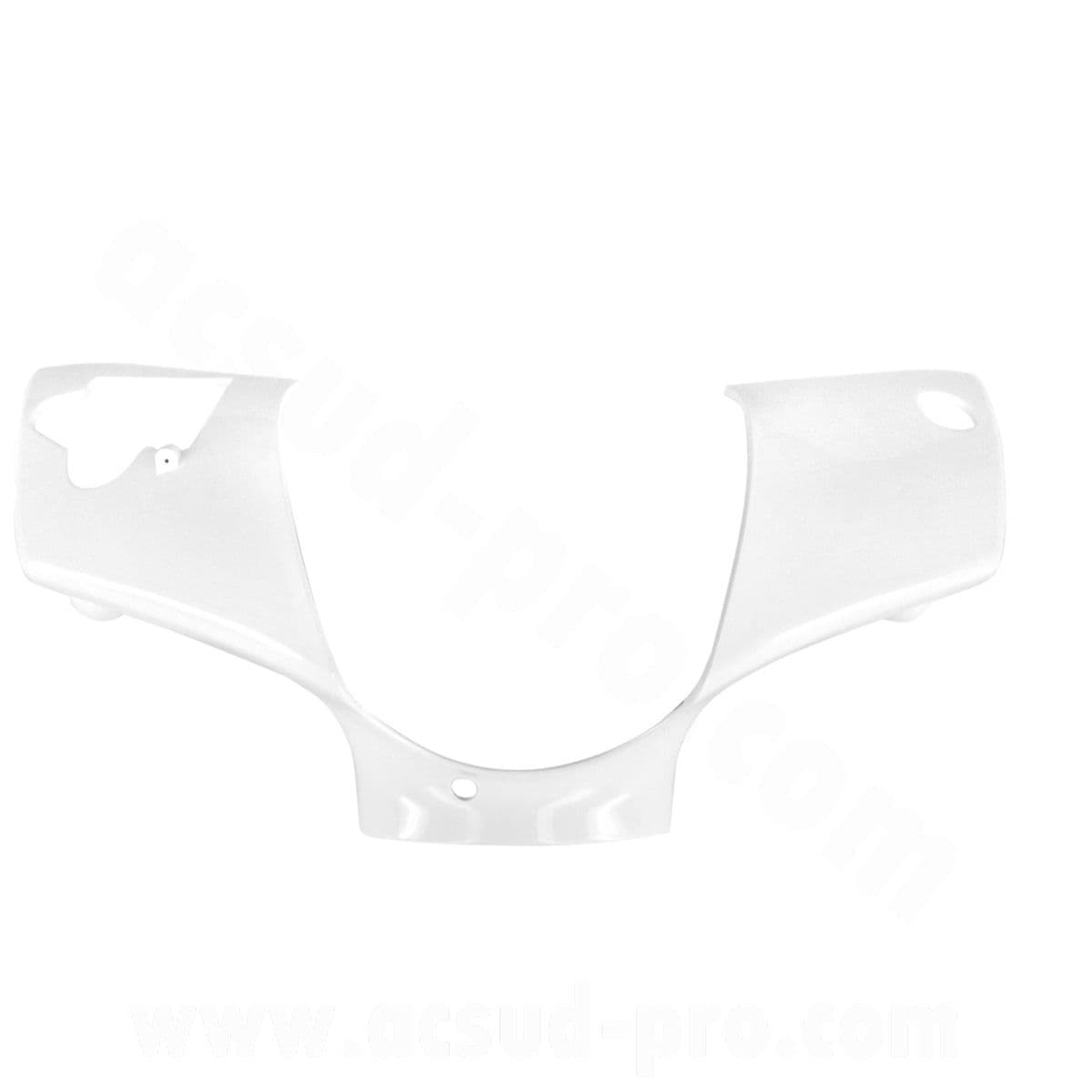Tnt - Couvre Guidon Piaggio Zip 2t / 4t - Blanc / Noir Brillant Tnt Blanc Brillant