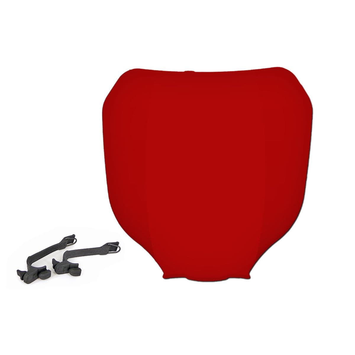 Adaptable - Tête De Fourche /  Plaque Frontale Numéro - Cross Rouge