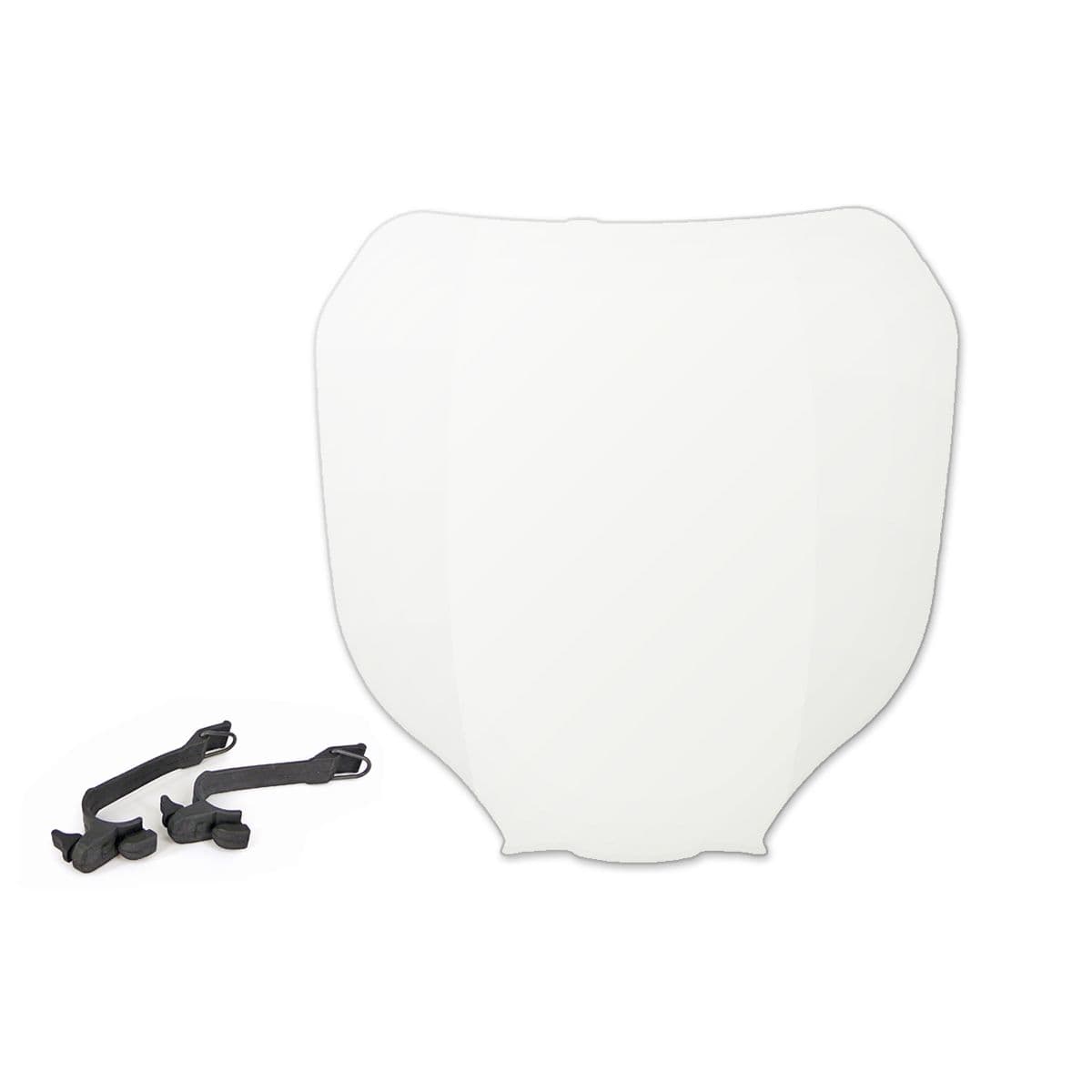 Adaptable - Tête De Fourche /  Plaque Frontale Numéro - Cross Blanc