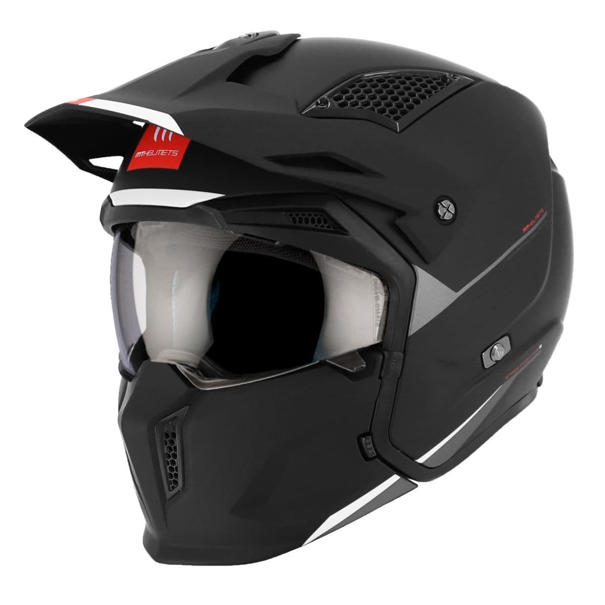 Mt Helmets - Casque Modulable Transformable - Mt Streetfighter Sv Trial Noir Mat Xl