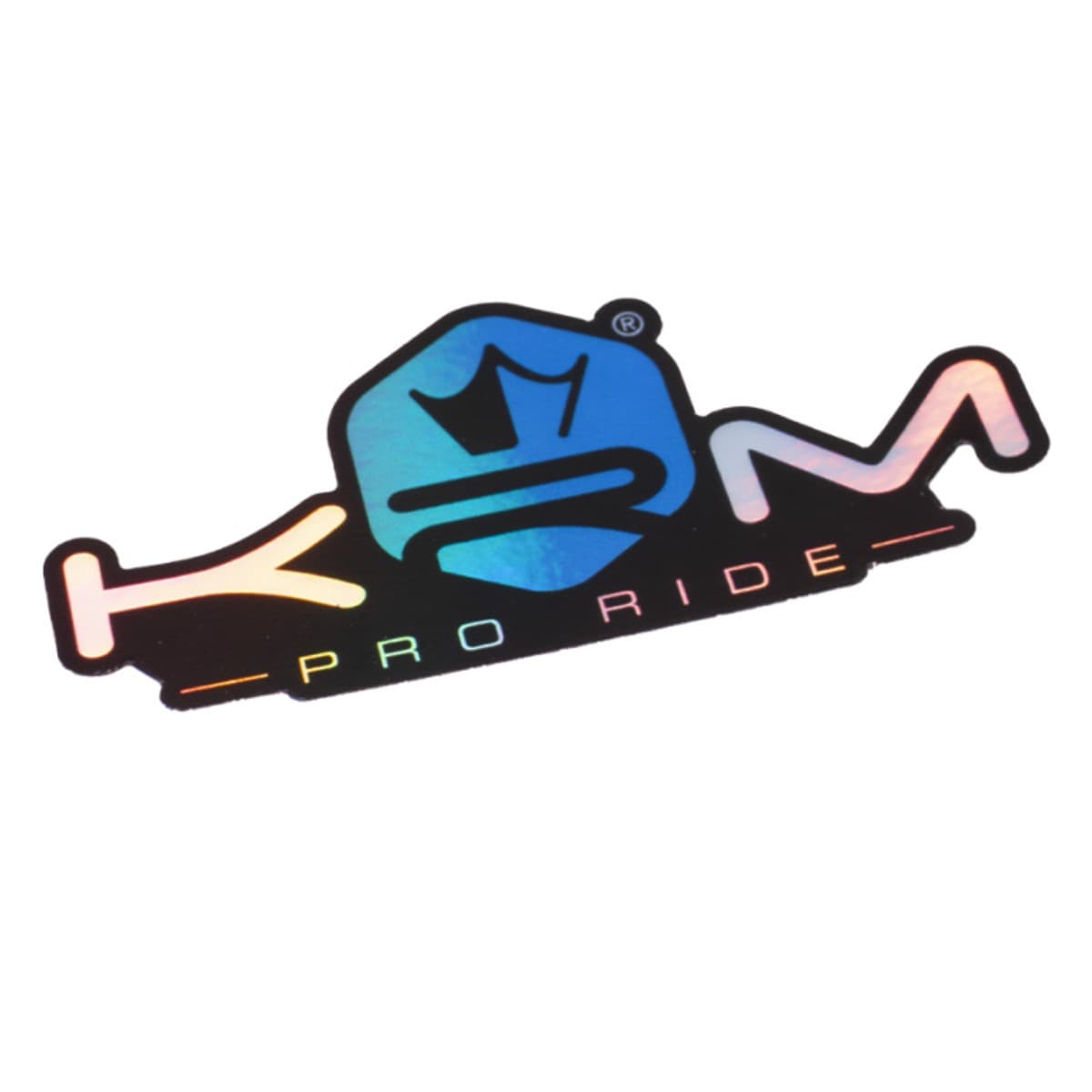 Krm Pro Ride - Autocollant Krm Bleu Holographique