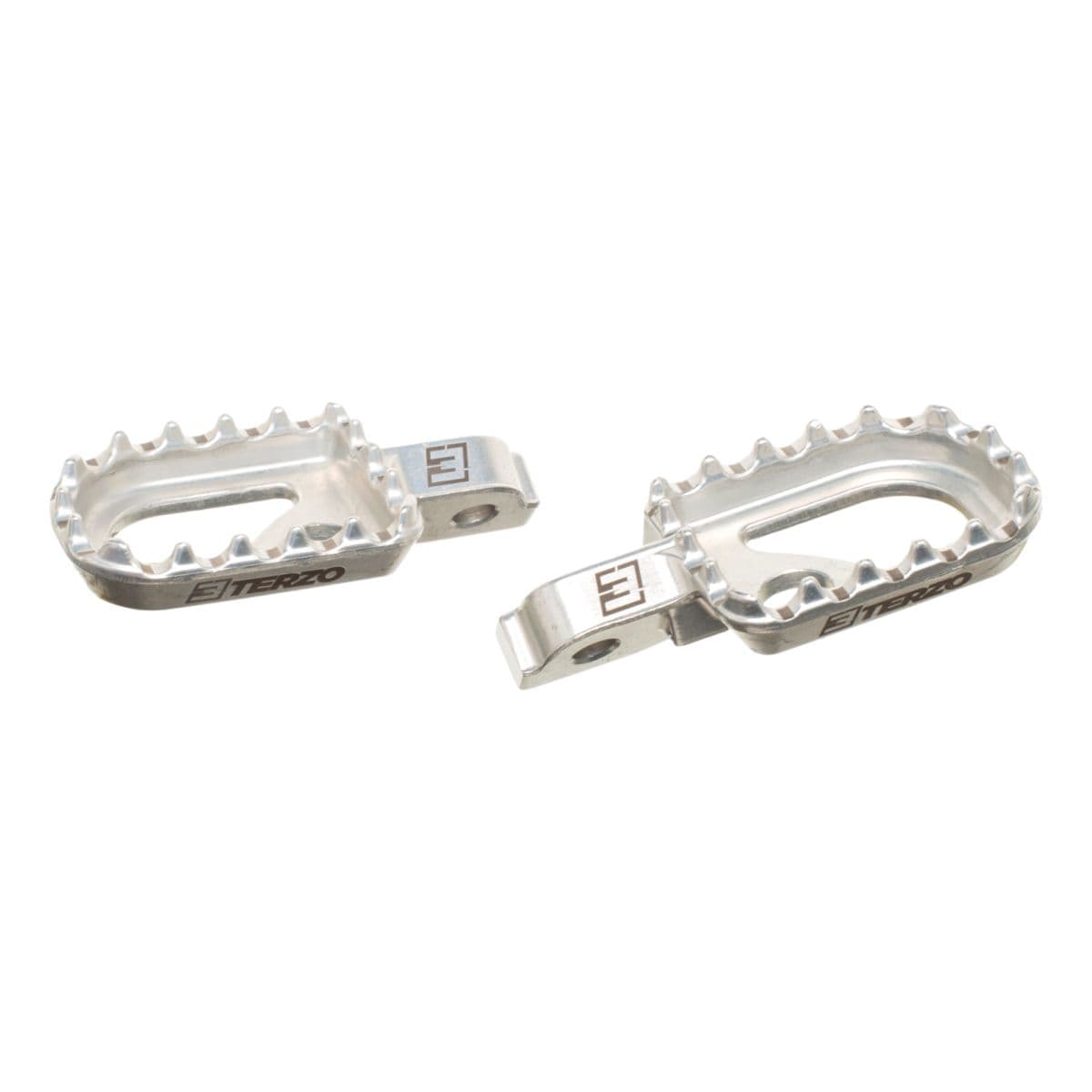 Terzo - Repose Pieds Cross Pour Rieju Mrt - Terzo - Alu Silver