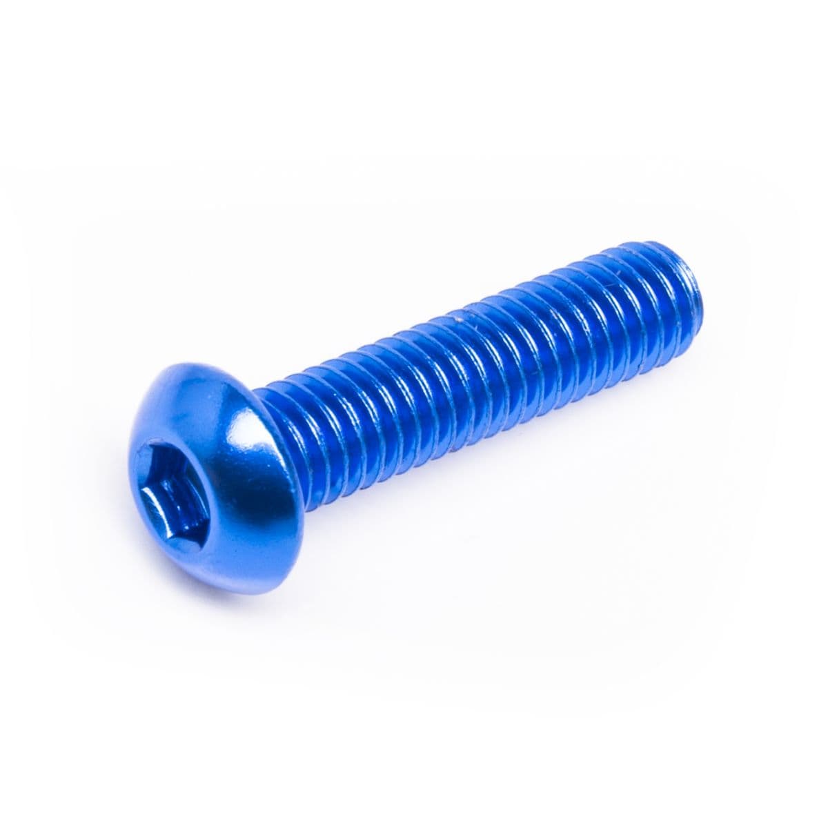 Most - Vis M6x25 Most Tête Bombée Aluminium Bleu