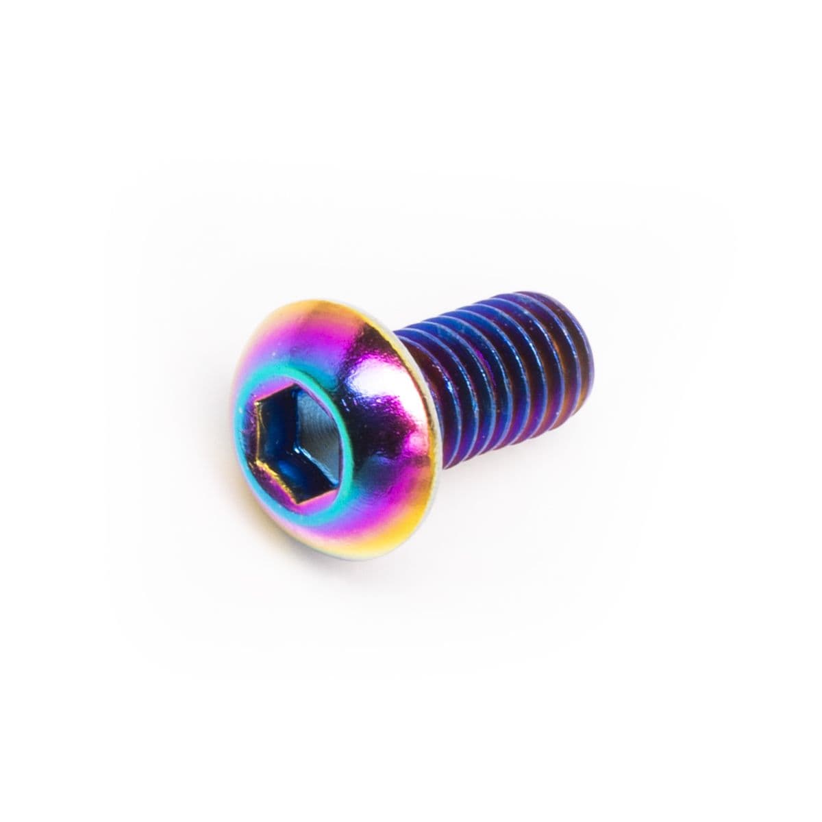 Most - Vis M6x12 Most Tête Bombée Aluminium Titane Bleu