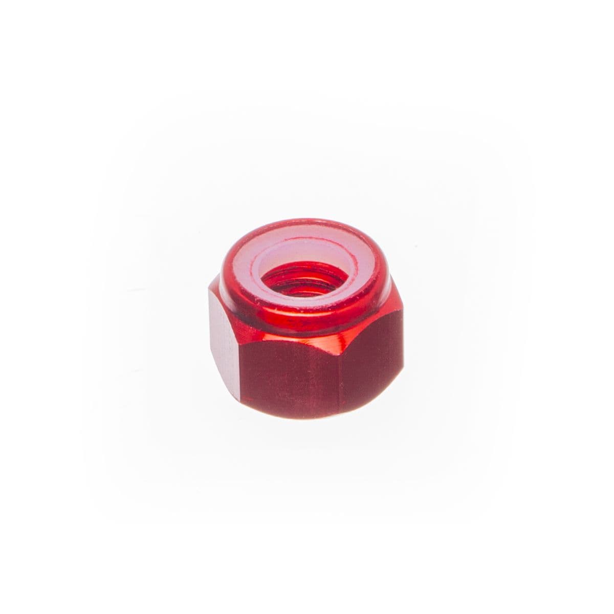 Most - Ecrou Freiné Nylstop M8 Most Aluminium Rouge Din 985