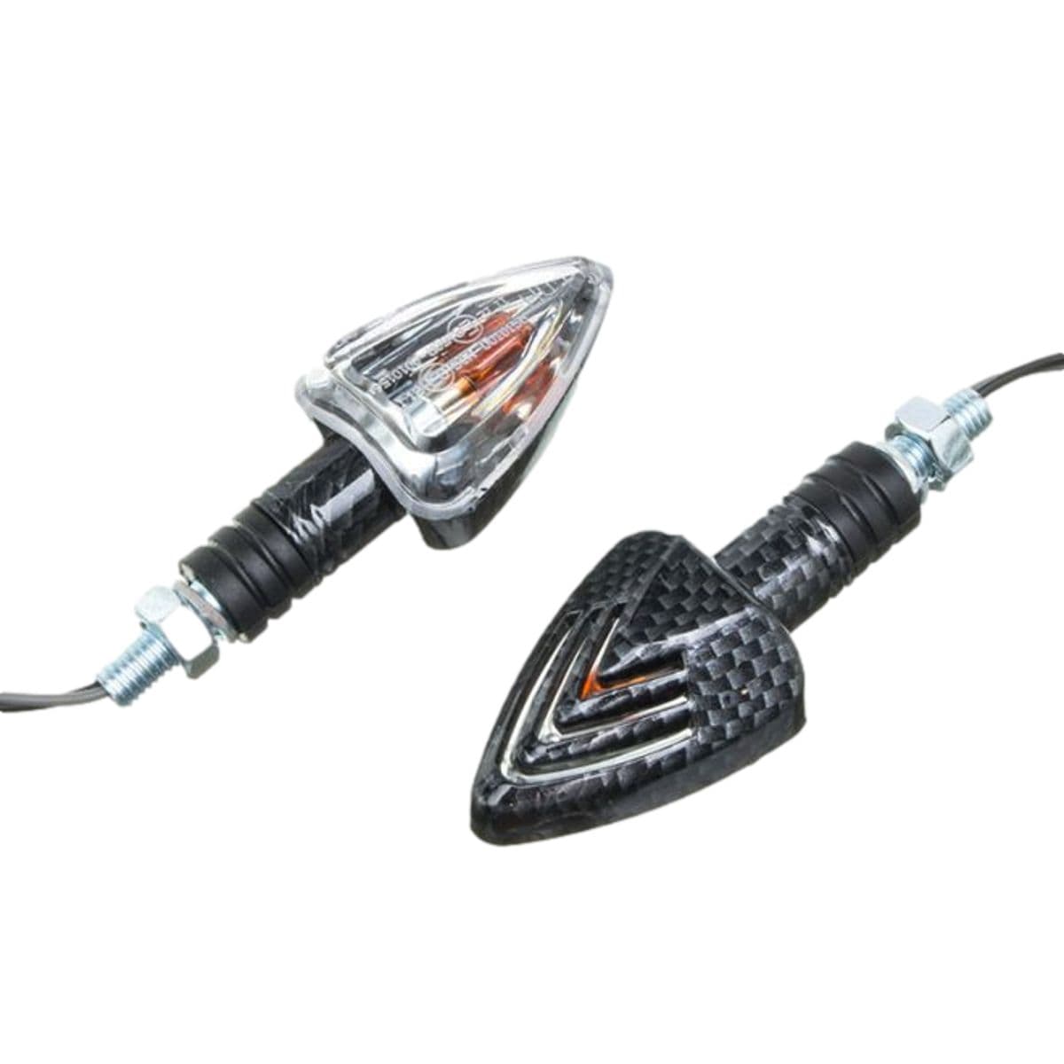 Watts - Clignotants Watts Triangle Carbone Transparent À Ampoule