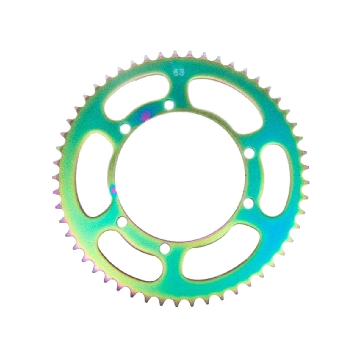 Watts - Couronne Acier 420 - 53 Dents Sherco Titane Bleu