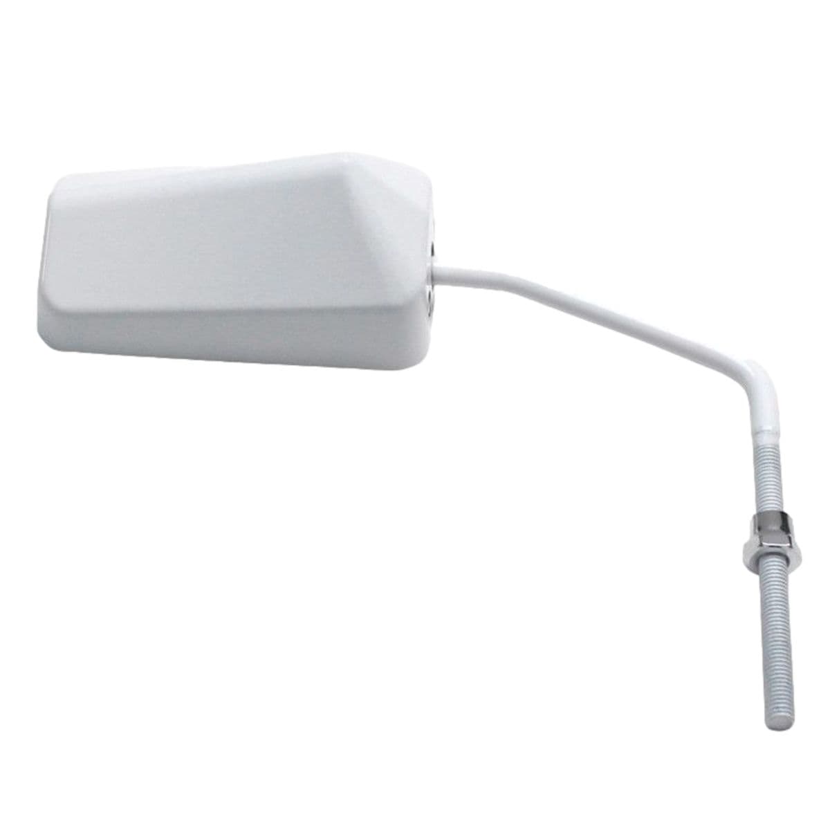 Adaptable - Rétroviseur F1 Blanc Réversible Scooter M8 Tige Longue
