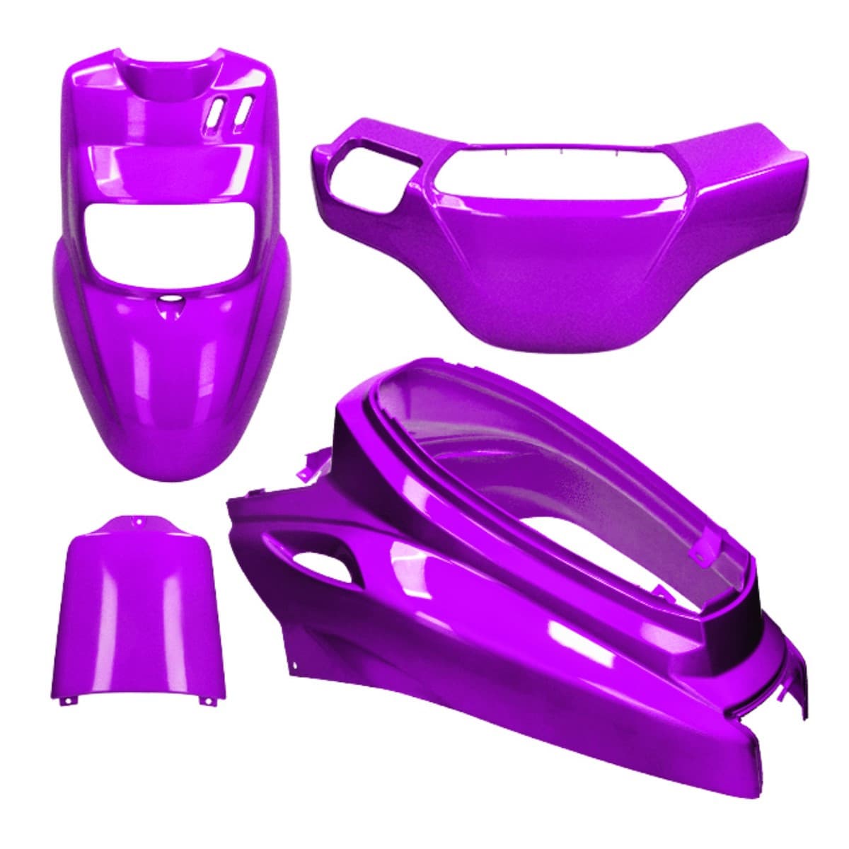 Allpro - Kit Carénage Mbk Booster Yamaha Bws Après 2004 Violet