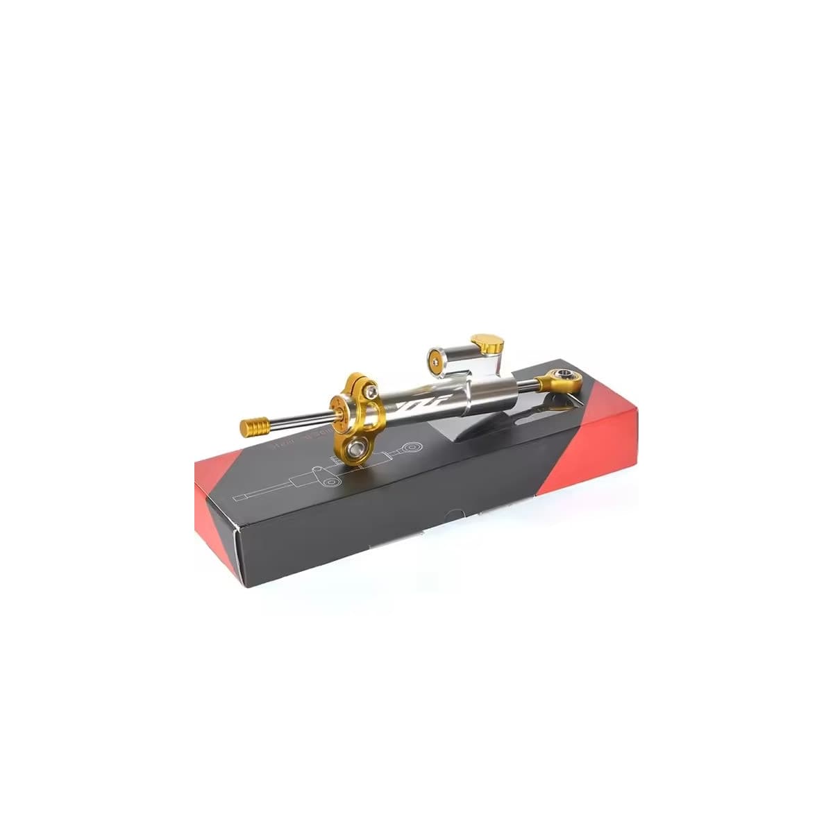 Adaptable - Amortisseur De Direction - Yzf Argent / Or 260mm
