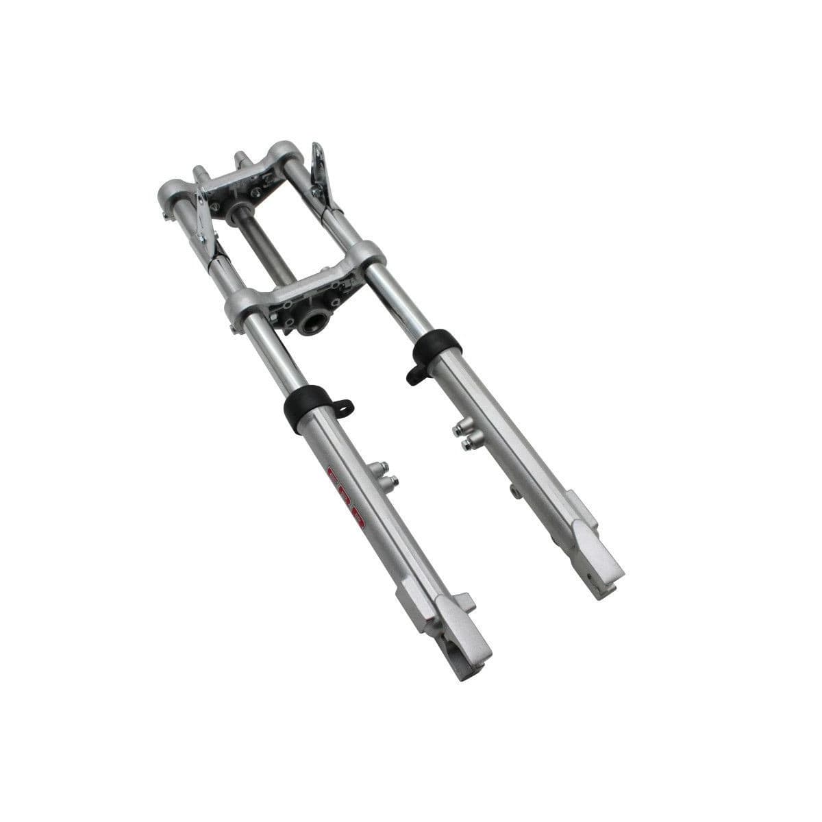 Ebr - Fourche Mbk 51 Peugeot 103 Sp Rcx Spx - Ebr Hydraulique Alu Argent 28mm Pour Frein À Disque