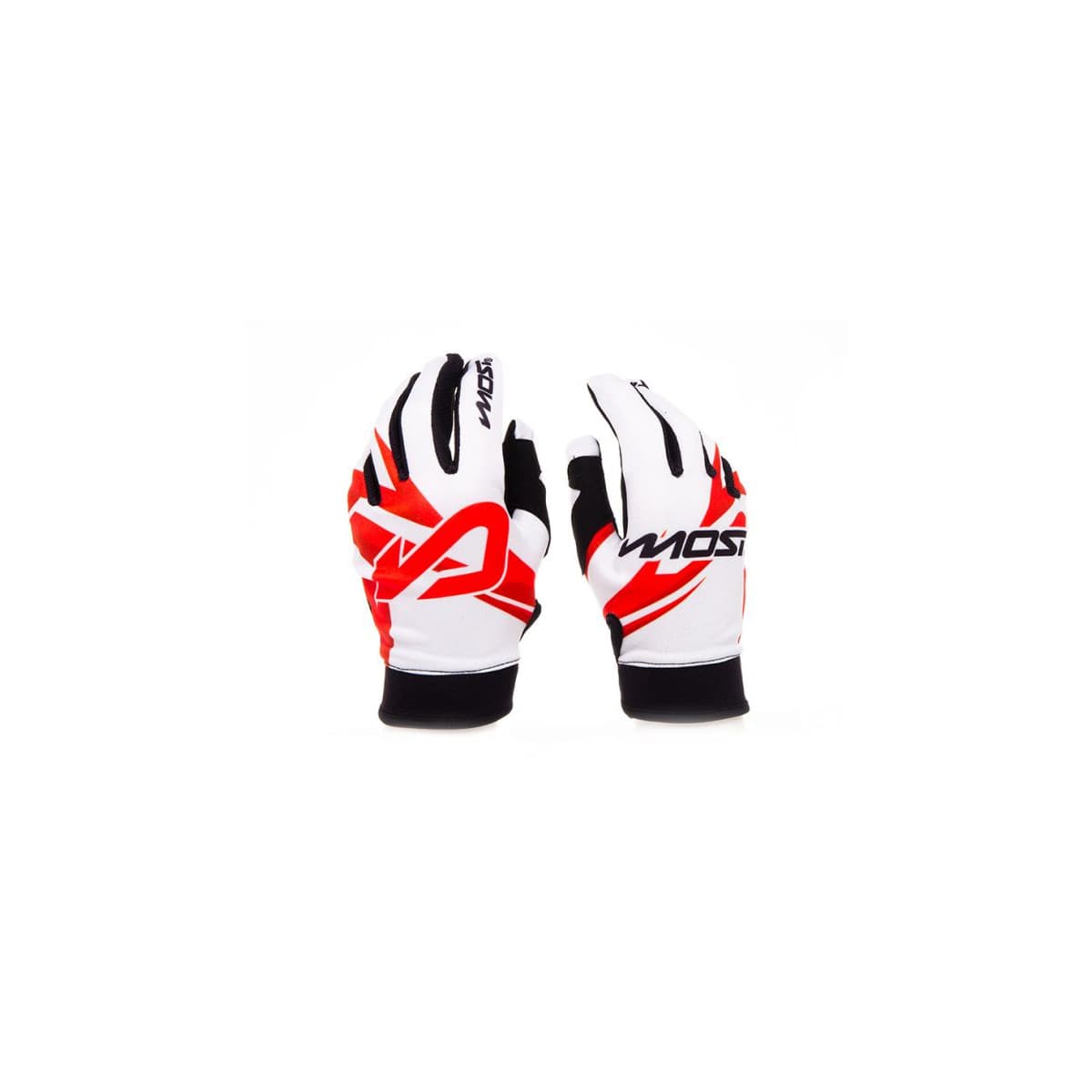 Most - Gants Most Summer Fit Non Homologués Blanc/rouge/noir M