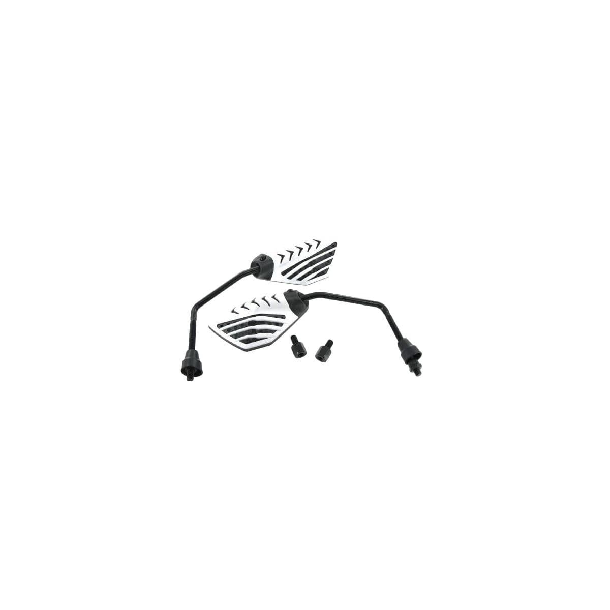 Adaptable - Paire De Rétroviseurs Soko Noir & Blanc Universel M8
