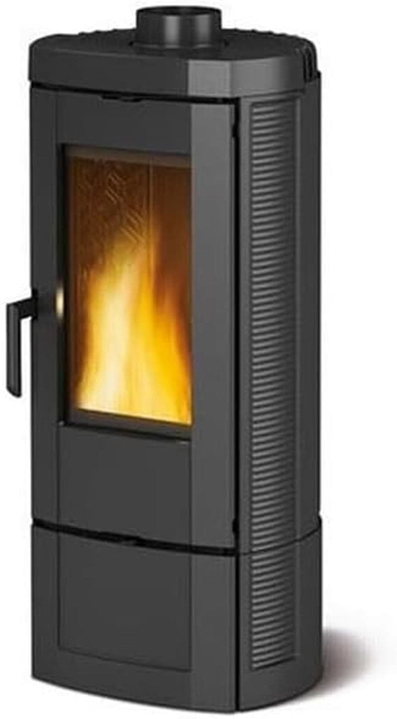 La Nordica Candy 4.0 Kaminofen – 6,2 kW – Kompakter Guss-Speicherofen – Energieeffizienzklasse A+ – 85,1 % Wirkungsgrad – Platzsparendes Design