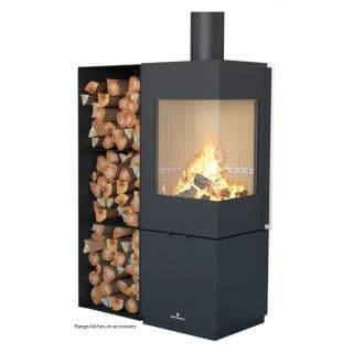 Range-Bûches BRONPI - Accessoire Écologique pour Stockage Bois de Chauffage - Livraison Rapide