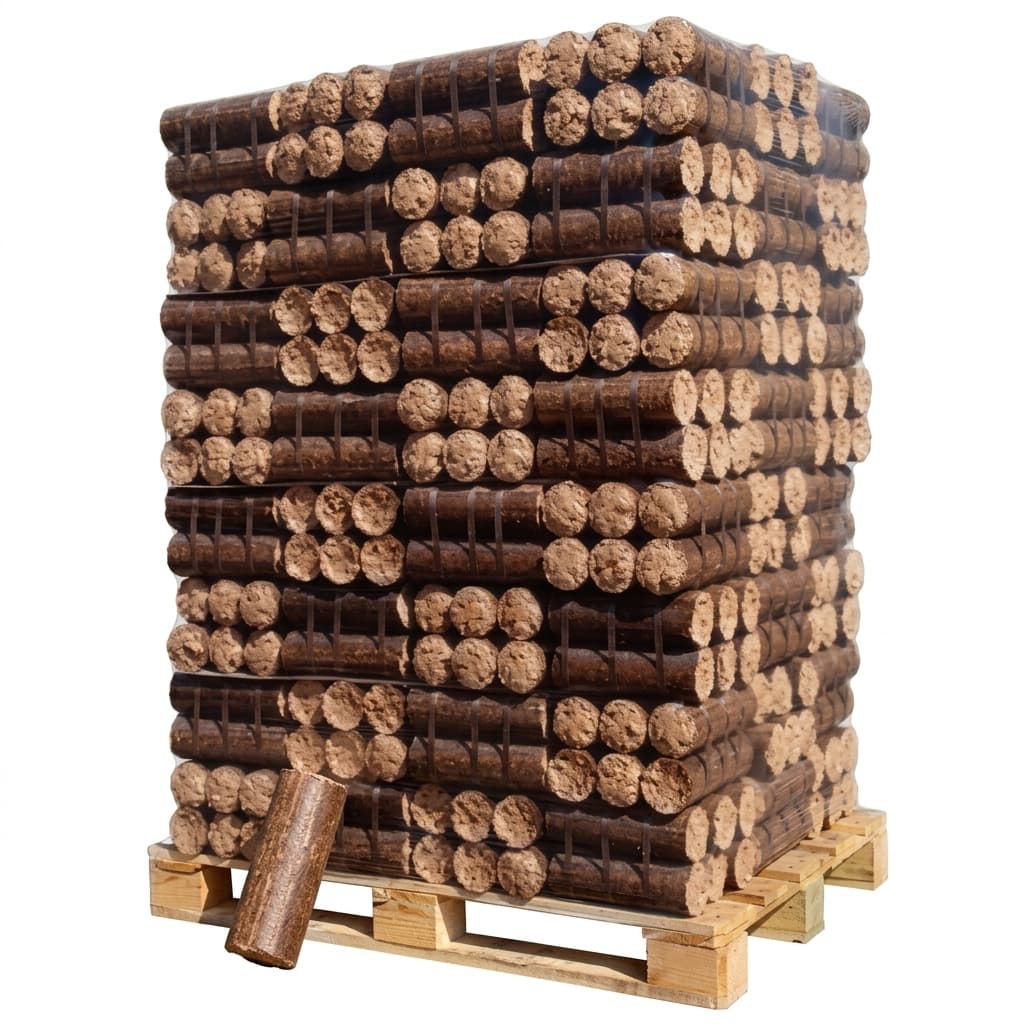BoisExpress — Bois densifié Feuillus + résineux Palette de 960 kg Bois Noble
