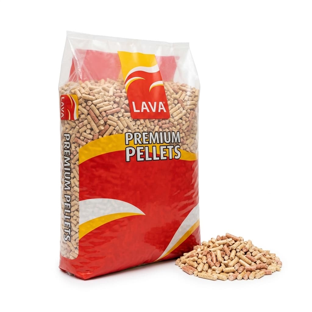 BoisExpress — Pellet LAVA 100% résineux Palette de 65 sacs de 15 kg Tradition Bois