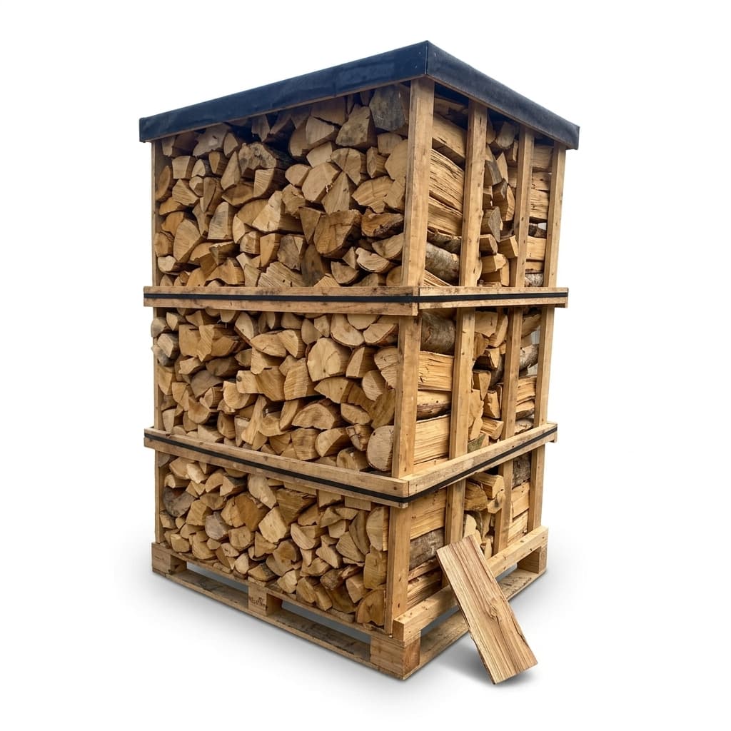 BoisExpress — Mélange de bois durs 40cm Palette de 2,7 stères Séchage Naturel