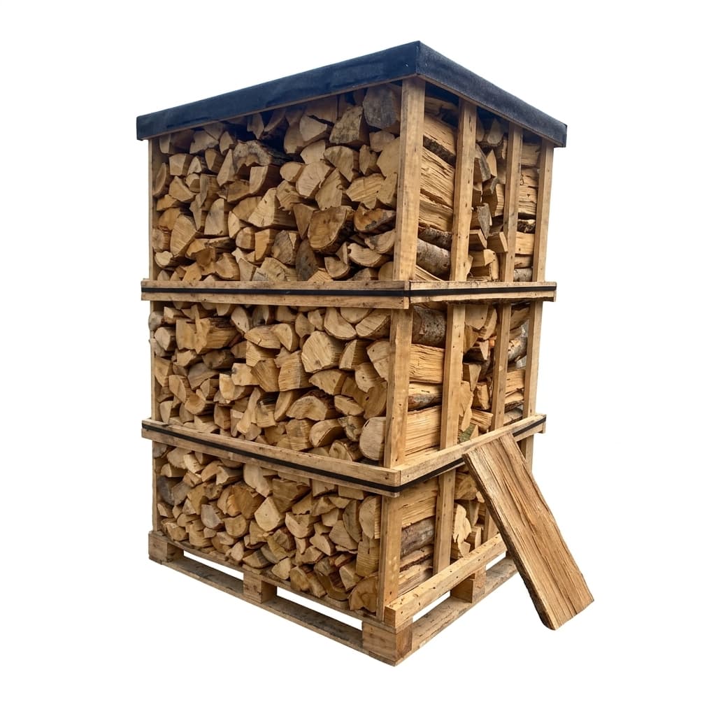 BoisExpress — Mélange de bois durs 50cm Palette de 2,5 stères Séchage Naturel
