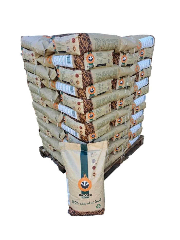 Granulés de bois 5000 PCI – Palette de 64 sacs de 15 kg - Palette de 64 sacs de 15 kg (960 kg)