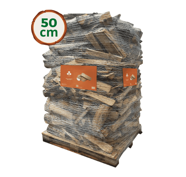 Bois de chauffage 50 cm Wooday – 100% feuillus – 2.5 Stères