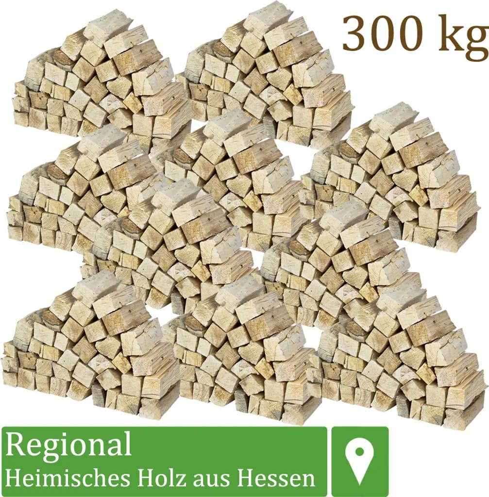 Brennholz Kaminholz Kiefer Holz 5-500 kg Für Ofen und Kamin Kaminofen Feuerschale Grill Feuerholz Holzscheite Wood 25 cm kammergetrocknet flameup, Men