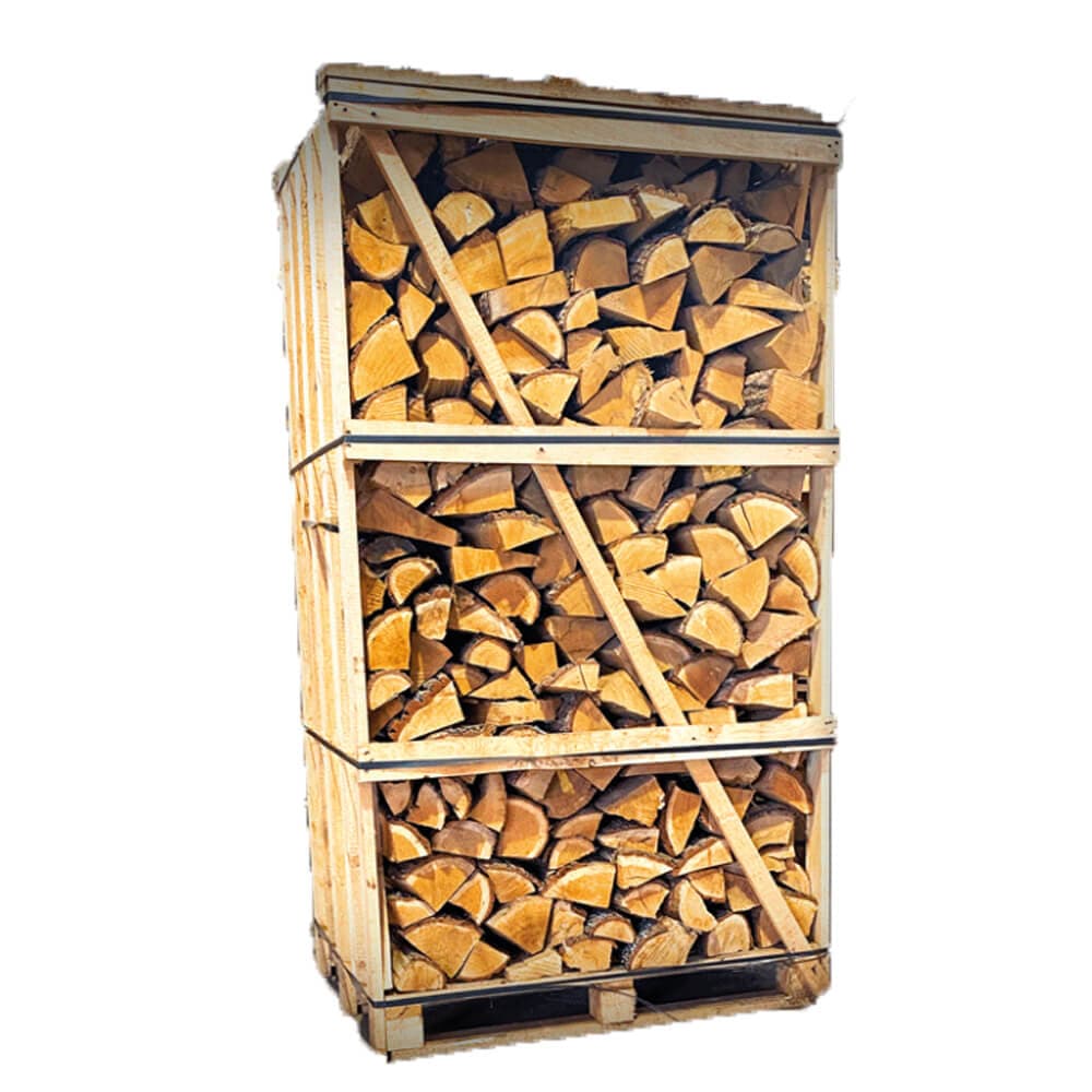 Bouleau séché au four - bois de chauffage - caisse géante