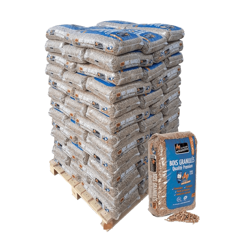 Granulés de bois Woodstock – 78 sacs de 15 kg