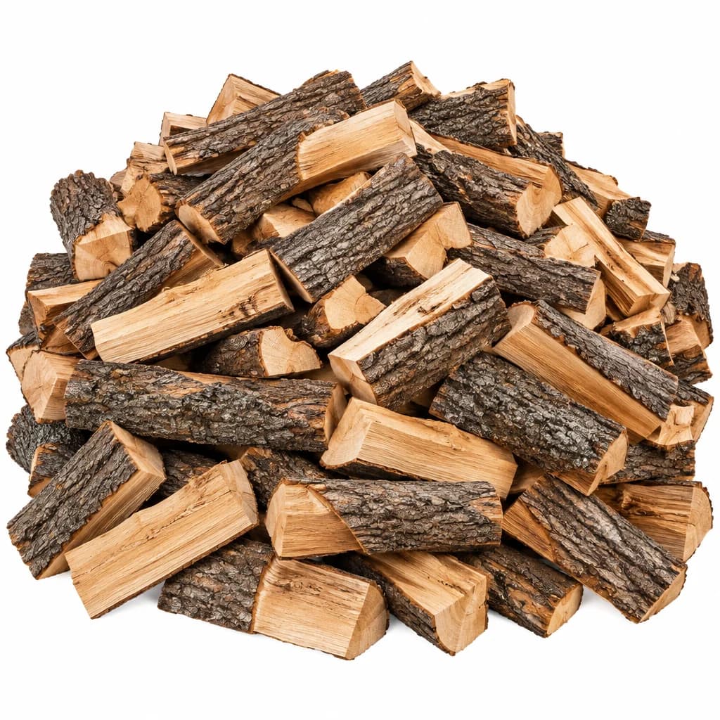 4 stères de bûches — 50 cm — en vrac — 100 % feuillus durs