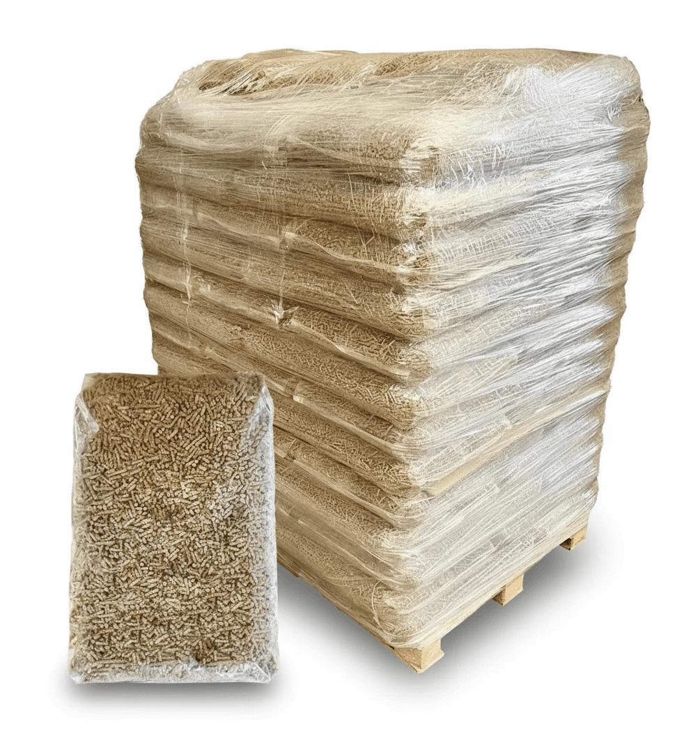 Bouezou Eichenholzpellets 6 mm 1020 kg Palette – Premium Holzpellets für Pelletheizung