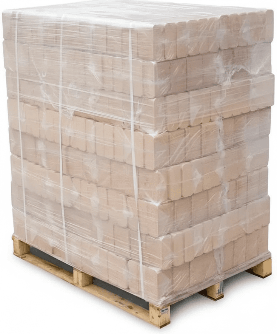 Ruf Buchenbriketts 960 kg Palette Lange Glut & Hohe Pressung
