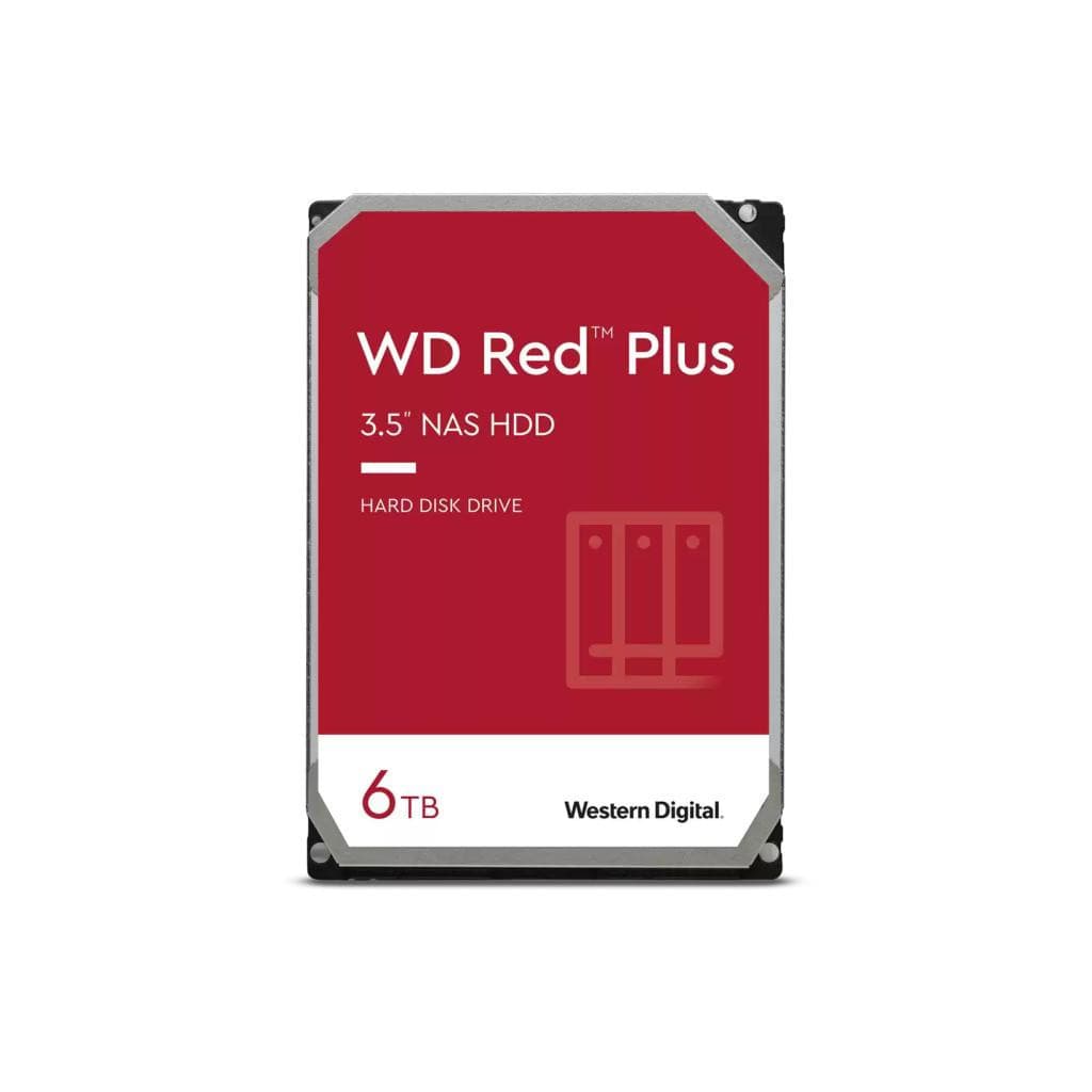 Western Digital Red Plus disque dur 6 To 5400 tr/min 256 Mo 3.5" Série ATA III