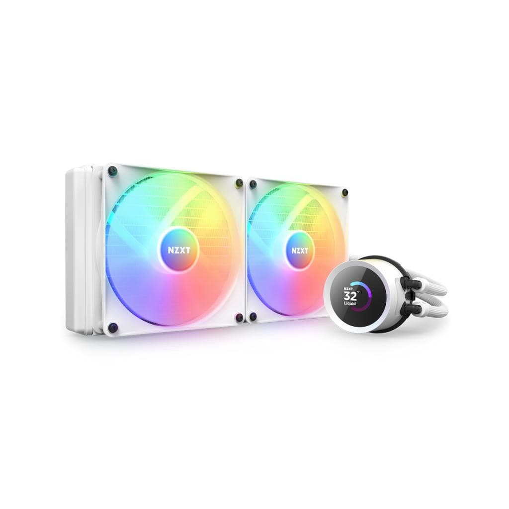 NZXT Kraken 280 RGB Processeur Refroidisseur de liquide tout-en-un 14 cm Blanc 1 pièce(s)