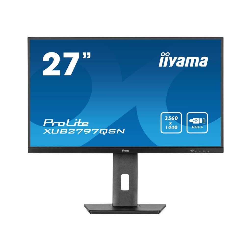 iiyama ProLite XUB2797QSN-B2 écran plat de PC 68,6 cm (27") 2560 x 1440 pixels Quad HD LED Noir