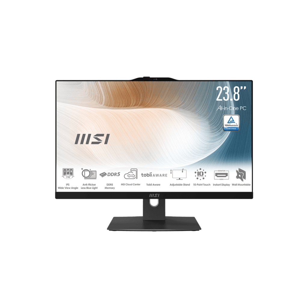 MSI Modern AM242TP 1M-1857FR Intel Core 5 120U 60,5 cm (23.8") 1920 x 1080 pixels Écran tactile PC All-in-One 16 Go DDR5-SDRAM 5