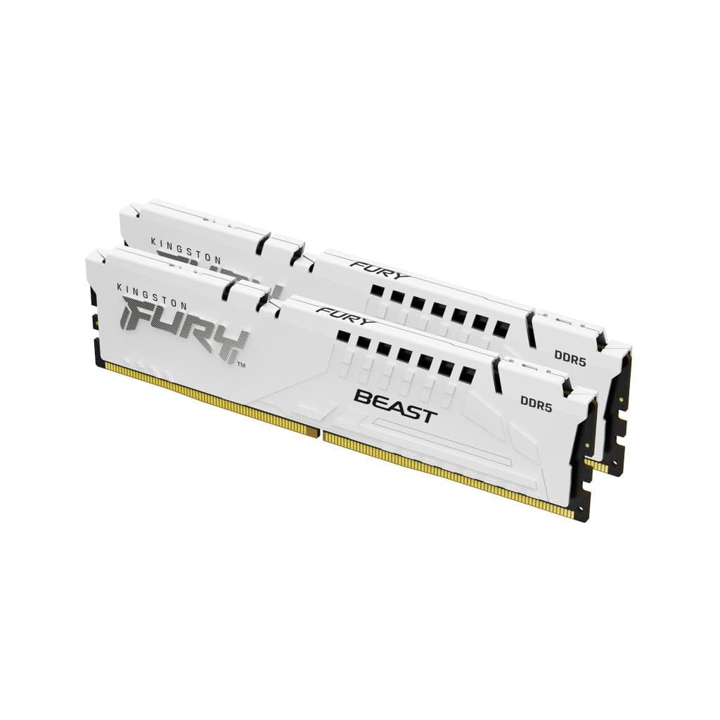 Kingston Technology FURY Beast 32 Go 6000 MT/s DDR5 CL30 DIMM (Kits de 2) White EXPO