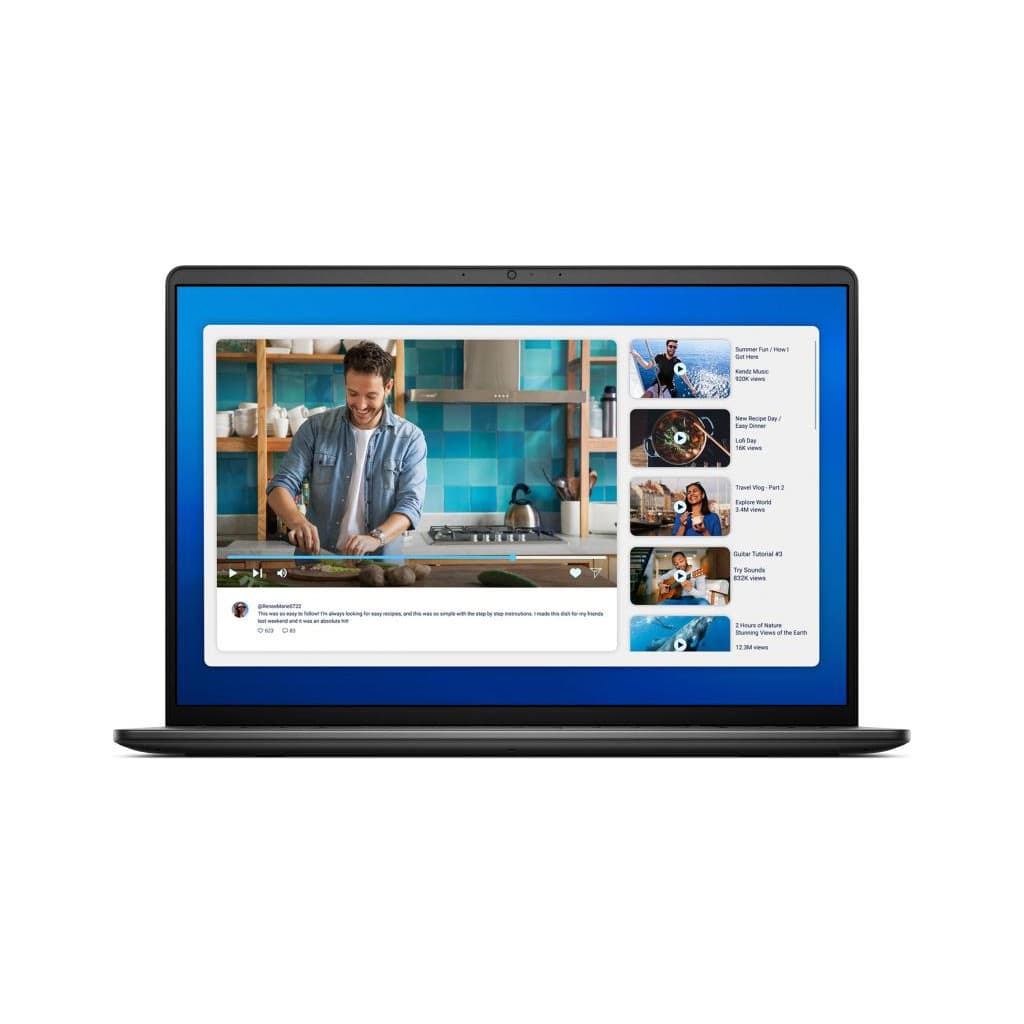 DELL DC16250 Intel Core 7 150U Ordinateur portable 40,6 cm (16") Full HD+ 16 Go DDR5-SDRAM 512 Go SSD Wi-Fi 6 (802.11ax) Windows